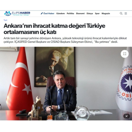 Ankara’nın ihracat katma değeri Türkiye ortalamasının üç katı